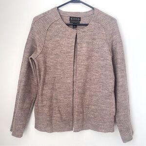 Nanette Lepore Brown 100% Merino Wool Cardigan Size Small